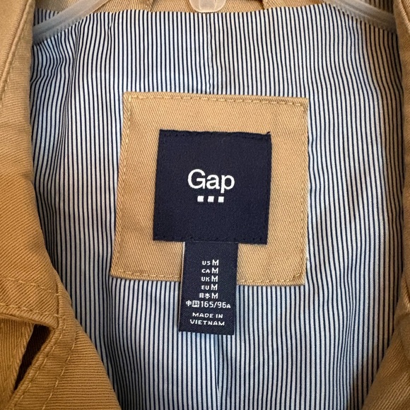 GAP Tan Double-Breasted Trench Coat - Picture 2 of 6